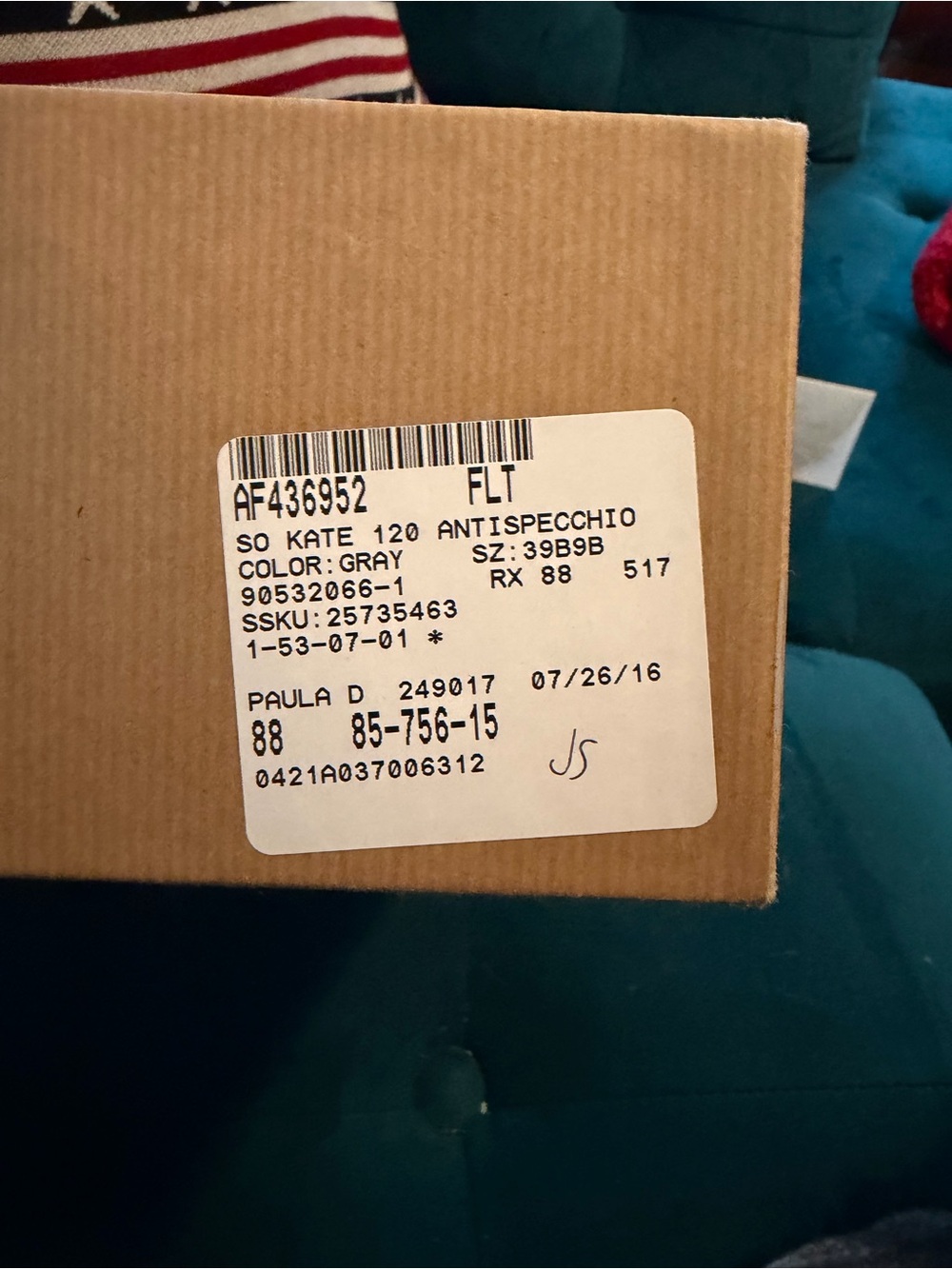 BRAND NEW! Christian Louboutin silver So Kate 120mm pumps. Size: EU 39/ US 9. - Picture 9 of 10